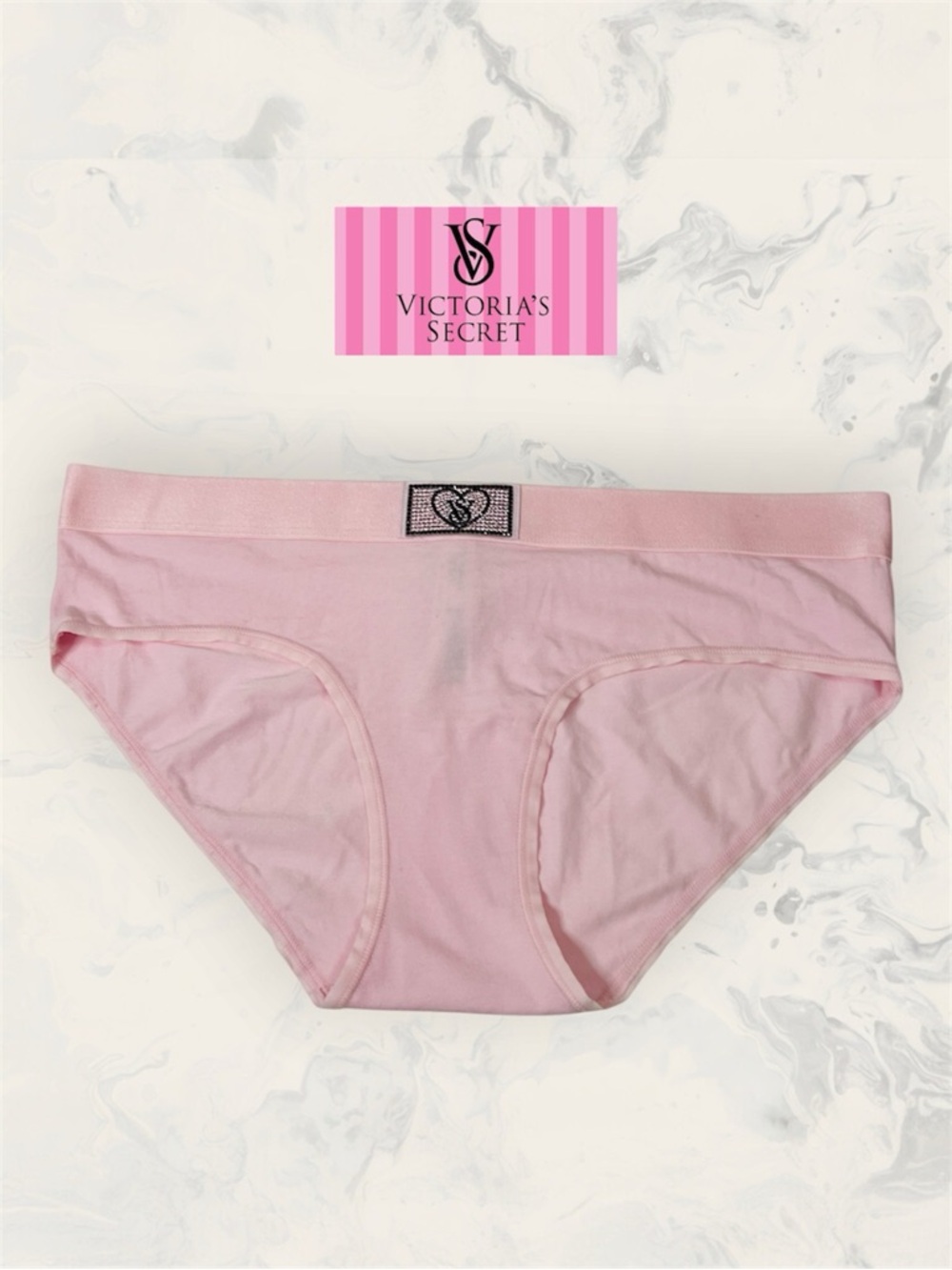 Victoria's Secret Size M Pale Pink hipster Hiphugger Panty Cotton
